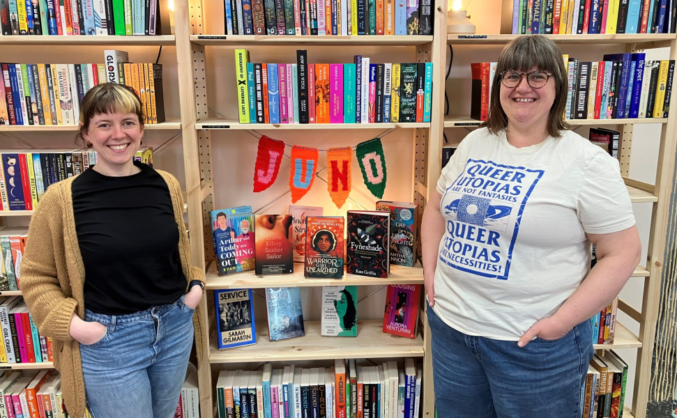Owners of Juno Books, Rosie and Sarah