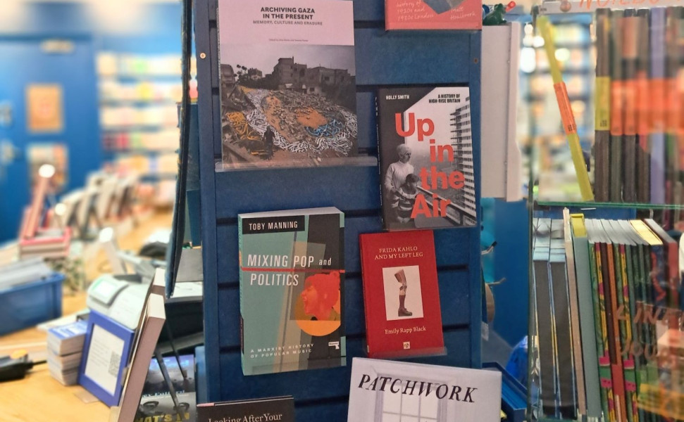 Selection of books on display
