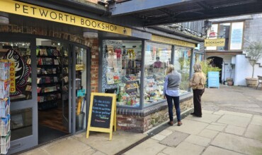 Petworth Bookshop shop front and entrance