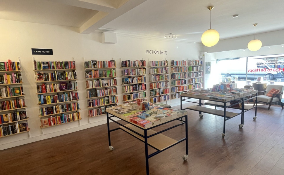 Interior shot of West Kirby Bookshop