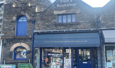 Fred's Bookshop in Ambleside exterior shot of shop