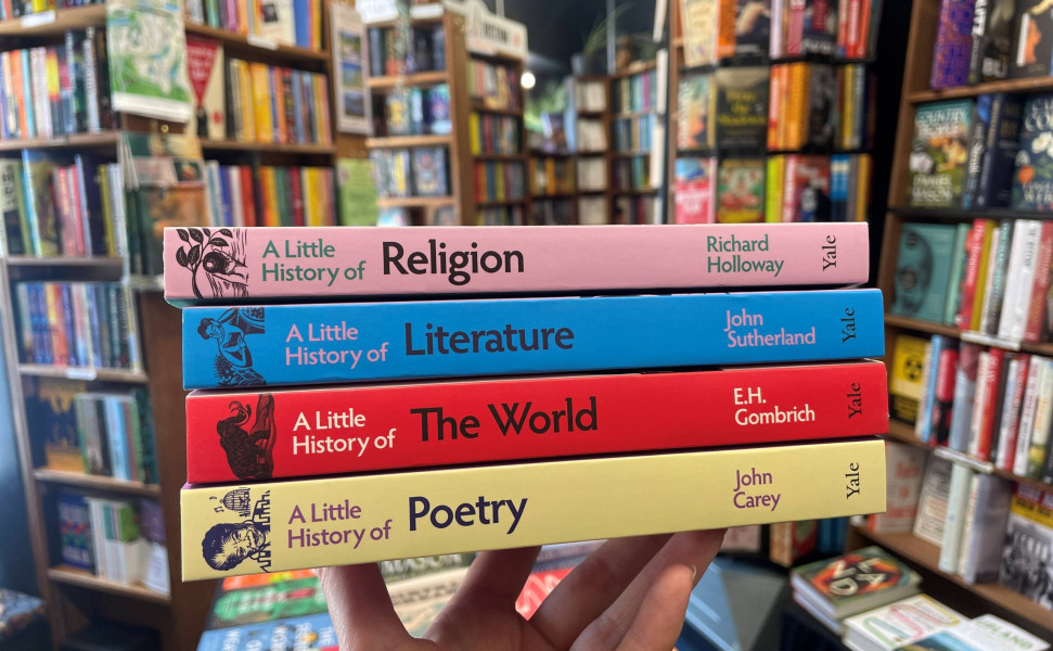 Selection of Little History titles on display